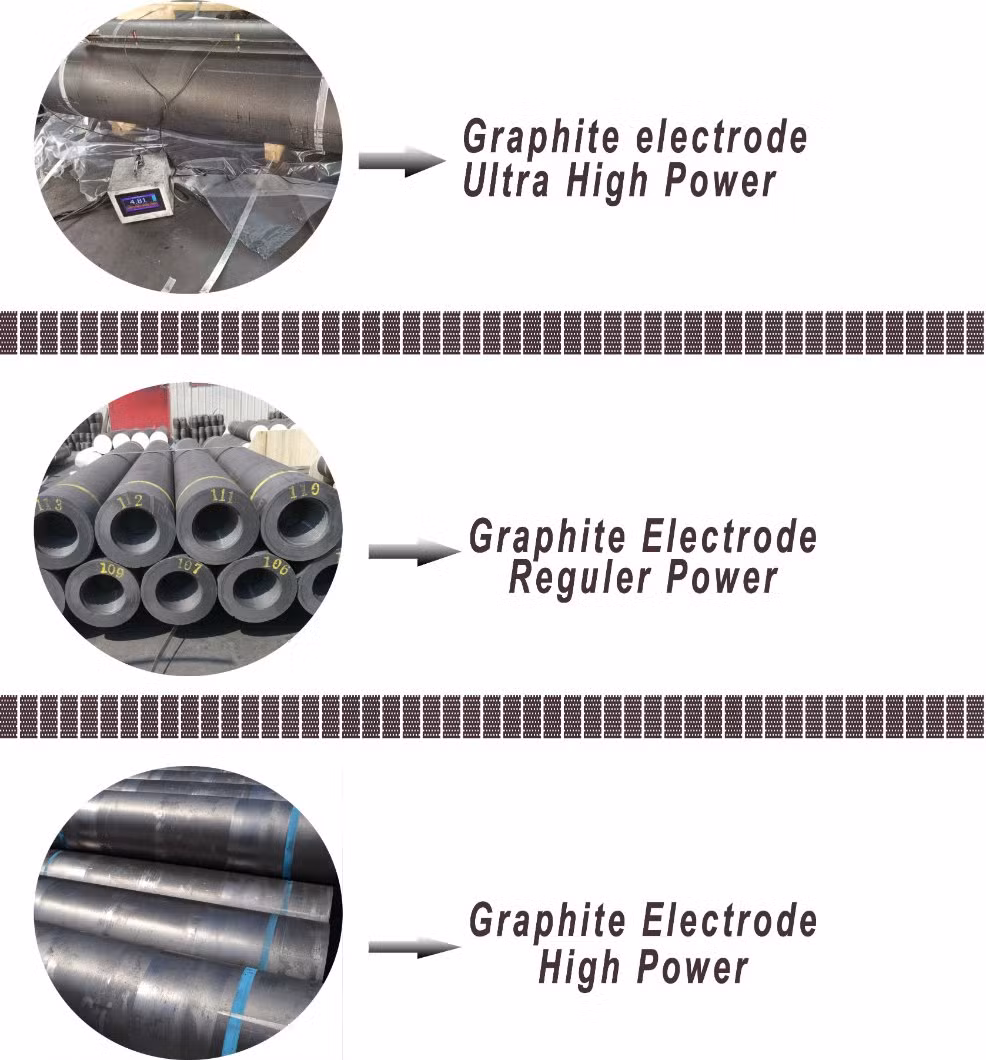 Factory Supply Graphite Electrode RP HP UHP 500 for Arc Furnaces for Graphite Electrodes