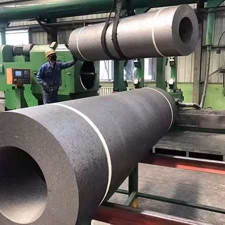 High Power Graphite Electrode with Nipple UHP Graphite Electrode for Eaf Electric Arc Furnace