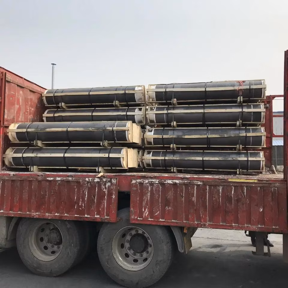 High Power Graphite Electrode with Nipple UHP Graphite Electrode for Eaf Electric Arc Furnace