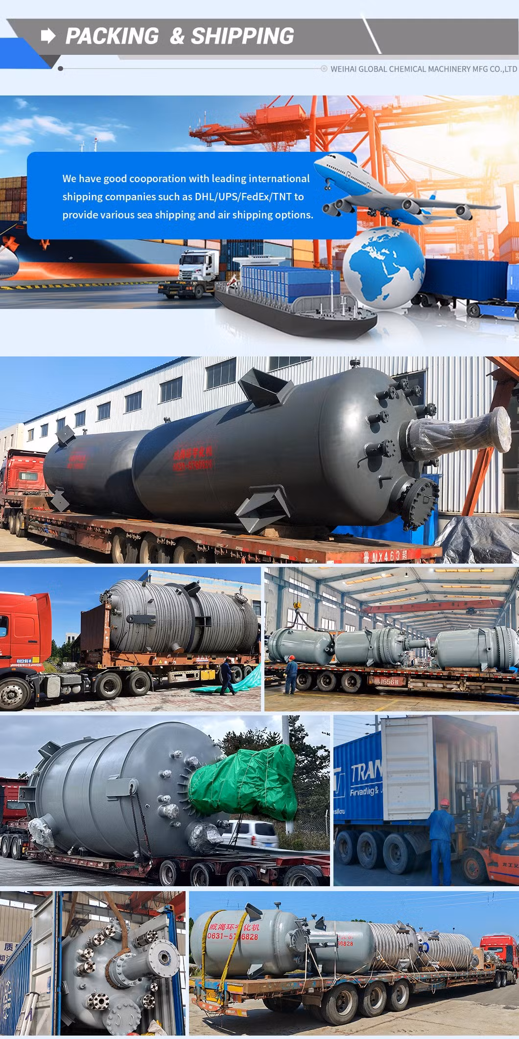 ASME CE Crn 3000L Chemical Stainless Steel Zirconium Titanium Reactor with Jacket for Pyrolysis Plant