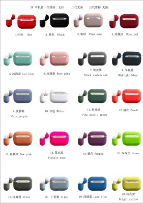 Mobile Bluetooth Earphone Silicone Case for Airpods2/ Airpod PRO Earphone Protector