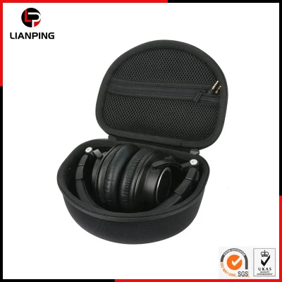 Custom Hard Shell Protective Shockproof Travel Carrying EVA Headphone Storage Case