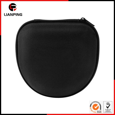 Custom Portable Shockproof Waterproof Travel Carrying Hard EVA Headphone Case with Mesh Pocket