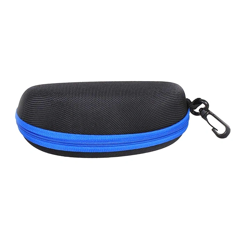 Custom Black Hard Shell Waterproof Portable Protective EVA Eyeglass Cases/Sunglasses Case with Hook