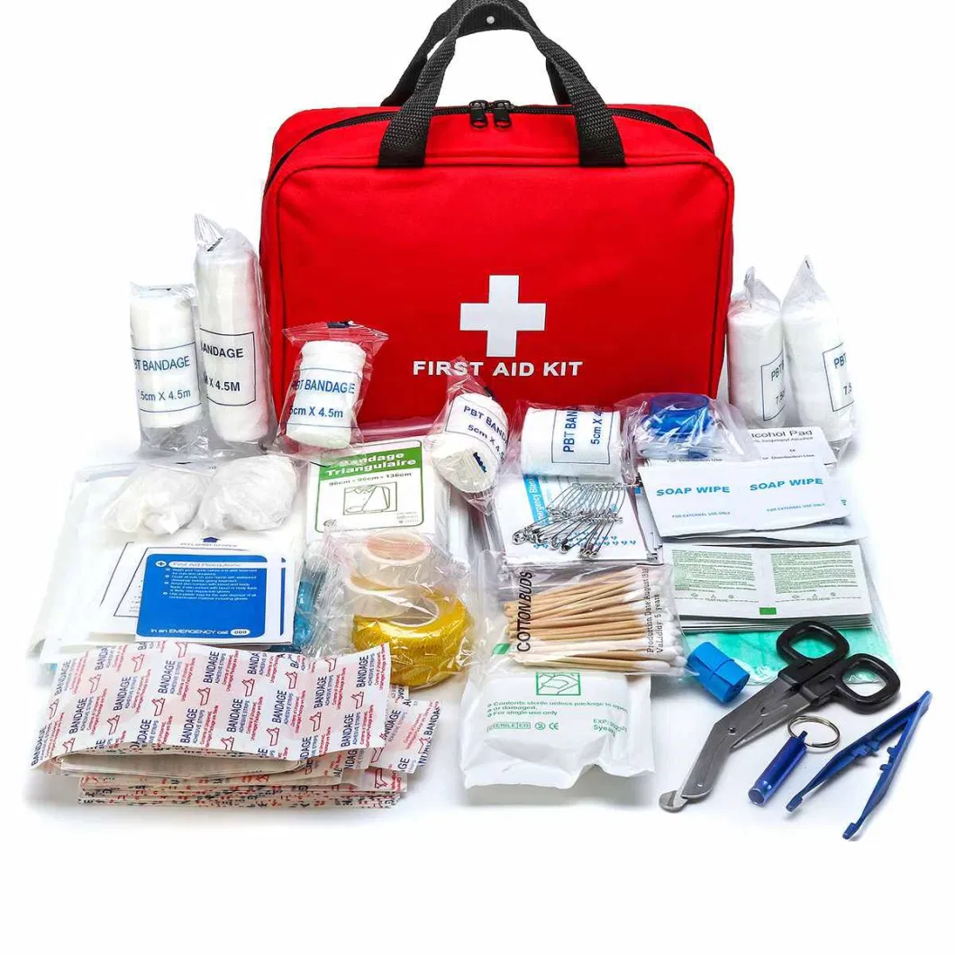 Custom Waterproof First Aid Kit Red Emergency Trauma Bag Tactical