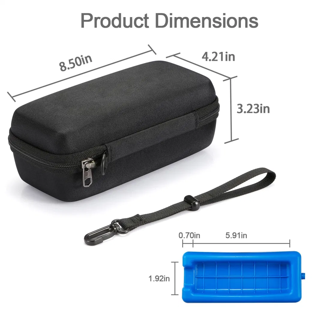 Diabetes with Protective Ice Brick Portable Insulin Cooler Bag Insulin Pen Hard Carrying Case