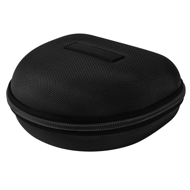 Custom Portable Shockproof Waterproof Travel Carrying Hard EVA Headphone Case with Mesh Pocket