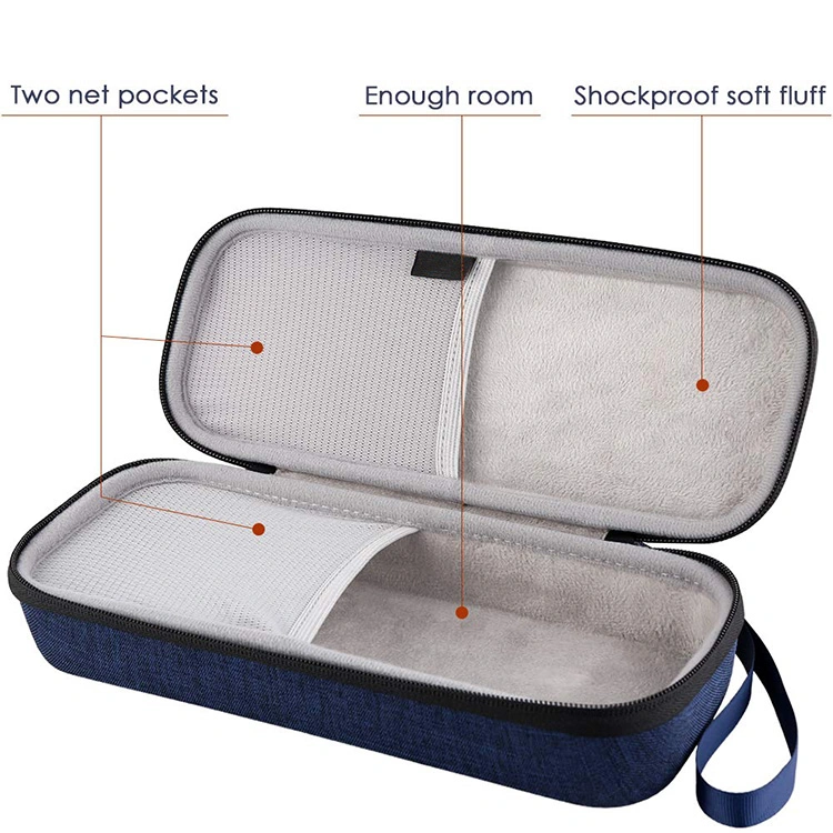 Wholesale Deep Blue Waterproof Portable Protective Hard EVA Carrying Portable Stethoscope Case Medical Equipment Case