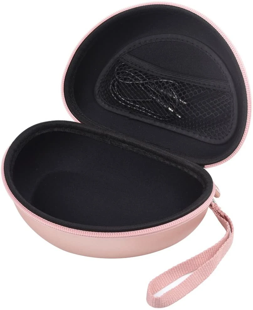 Pink Compact Waterproof Hard EVA Case Shell Bag for Heaphone