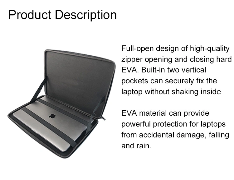 EVA Laptop Storage Case EVA Laptop Bag Case Custom PU Waterproof and Shockproof EVA Hard Laptop Case EVA Laptop Computer Case