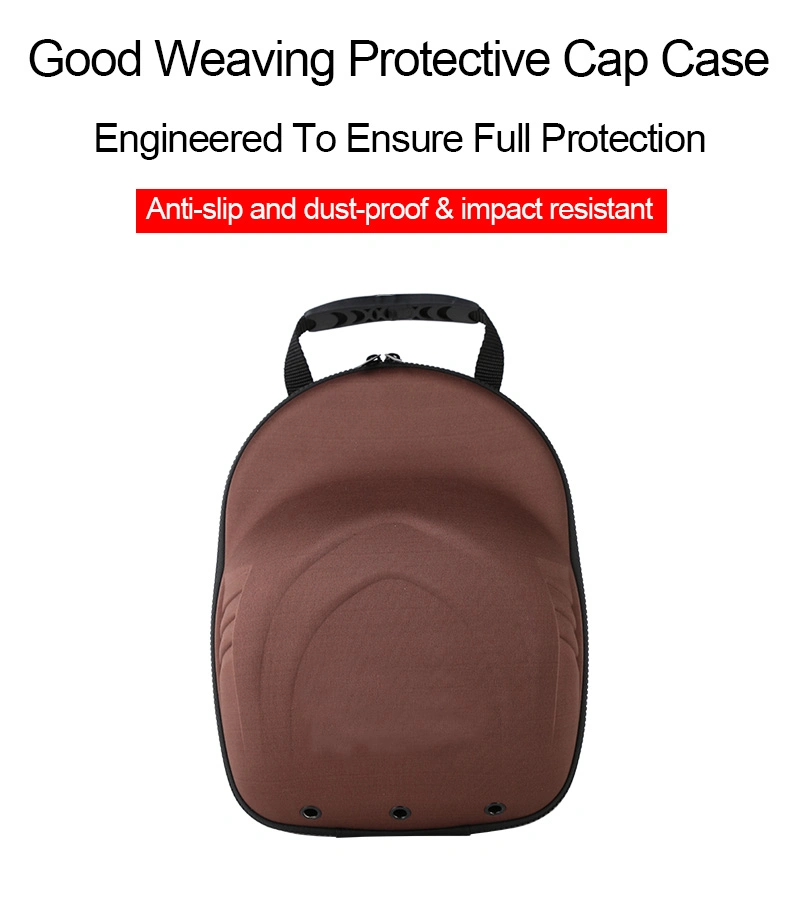 Customized Waterproof EVA Travel Case Portable Baseball Hat Storage Boxes Carrying EVA Cap Carrier Travel Case Bag Baseball Cap Case Pack for New Era