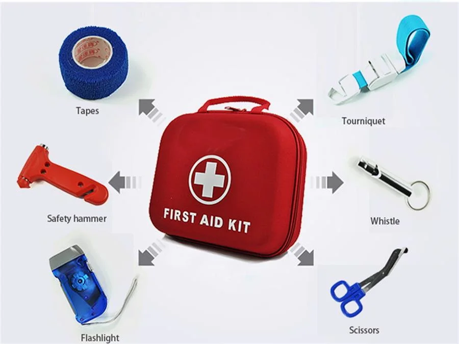 Wholesale Medical Equipment Portable Waterproof First Aid Kit Bag with Logo