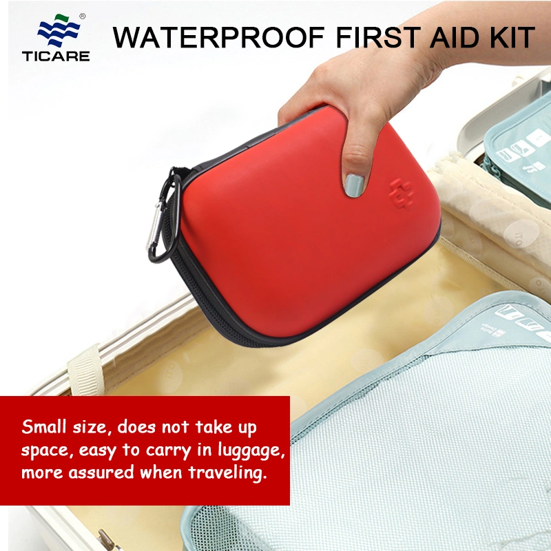 Portable First Aid Kit PU Box Custom Hard Shell PU Zipper Tool Carry Case for Medical Equipment