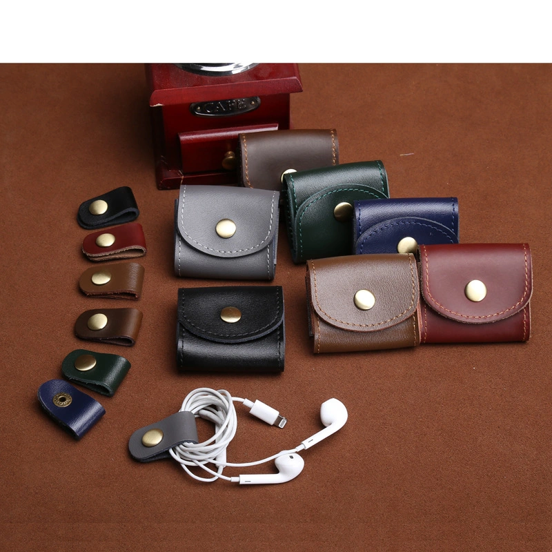 Ea085 Earphone Organizer Designer PRO Airpod Carrying Waterproof Small Protective Bluetooth Travel for Custom Headphone Case Leather