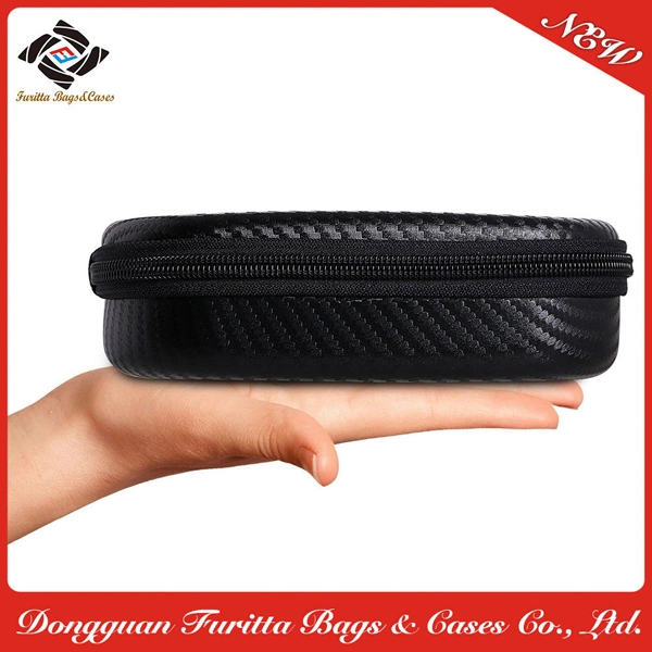 Fashionable Carbon Fiber PU Protective EVA Headphone Case (FRT2-345)