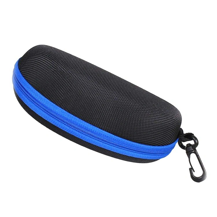 Custom Black Hard Shell Waterproof Portable Protective EVA Eyeglass Cases/Sunglasses Case with Hook