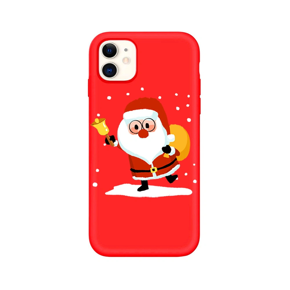 Christmas Hat Plush Phone Case for Apple 14promax Case 13 Cute New Year Phone Case