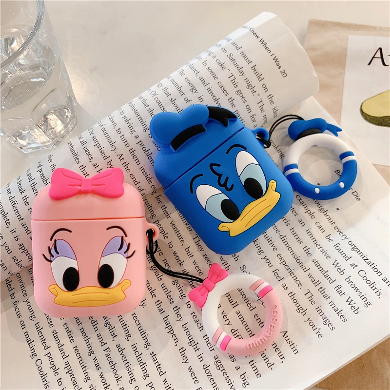 Cute Cartoon Mickey Minnie Soft Silicone Doll Case for Apple Airpods Case Wireless Bluetooth Earphone Toy Story Cover