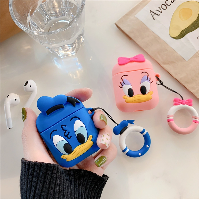 Cute Cartoon Mickey Minnie Soft Silicone Doll Case for Apple Airpods Case Wireless Bluetooth Earphone Toy Story Cover