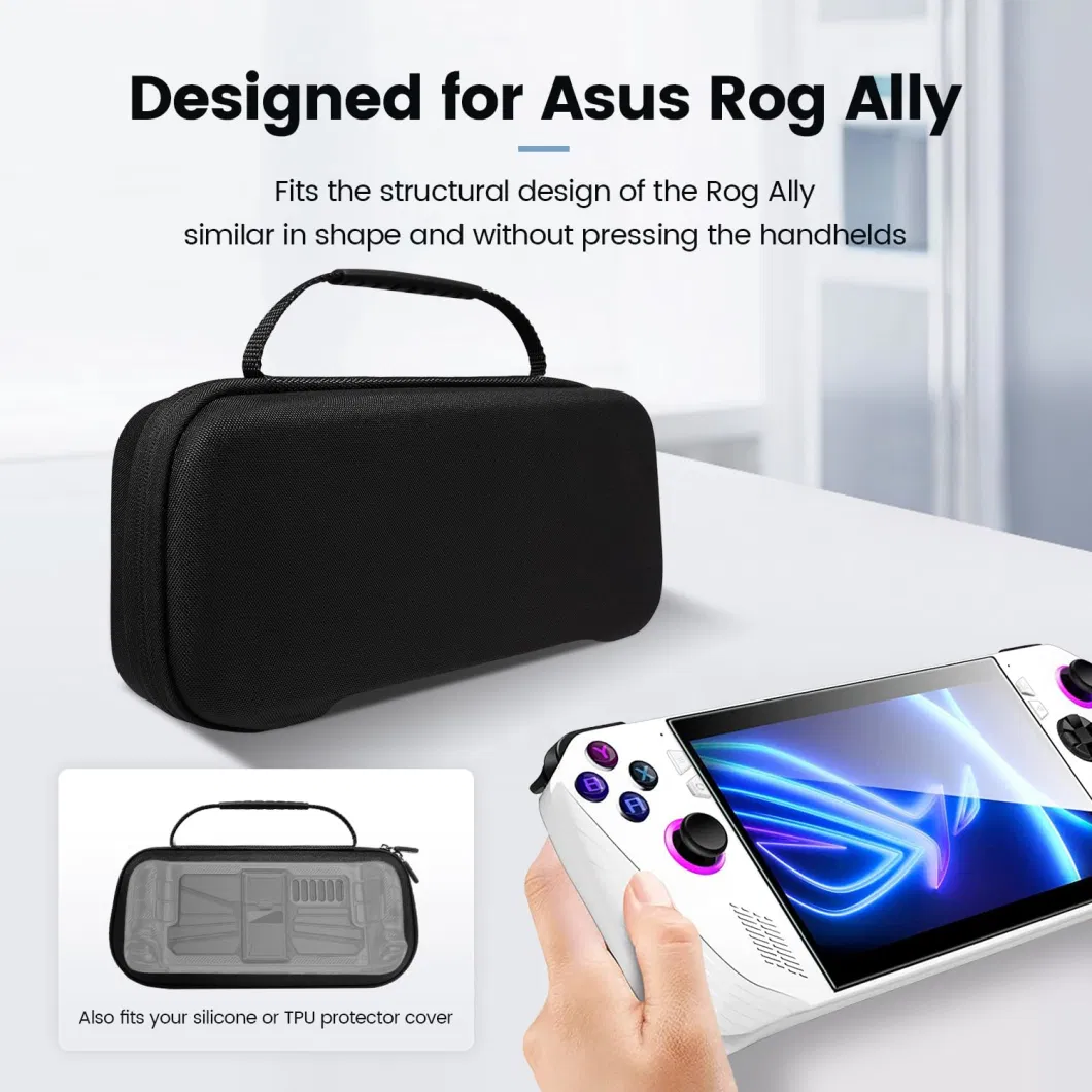 Game Controller Accessories Carrying Case Compitable with Asus Rog Ally Gaming Handheld Hard Case