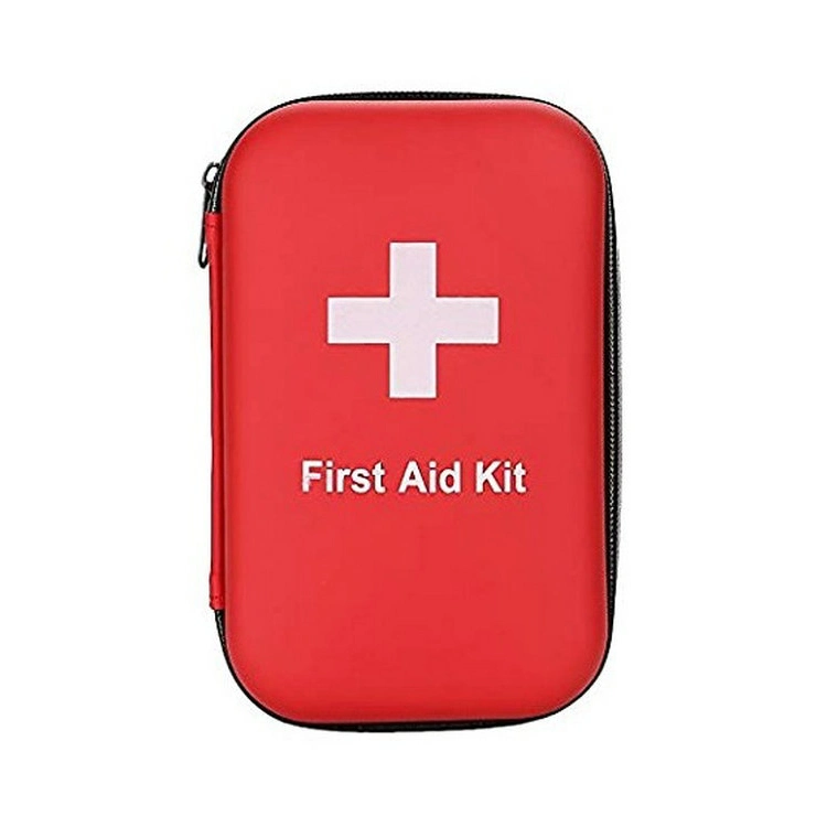 Custom Waterproof Portable Hard Shell Carrrying Red Medical Defibrillator Carrying Cases, Emergency Travel EVA First Aid Case