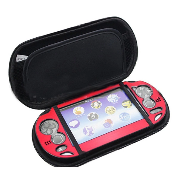 Popular Blue PU Leather Protective Shockproof EVA Carry Bag Case for PSP (FRT2-334)