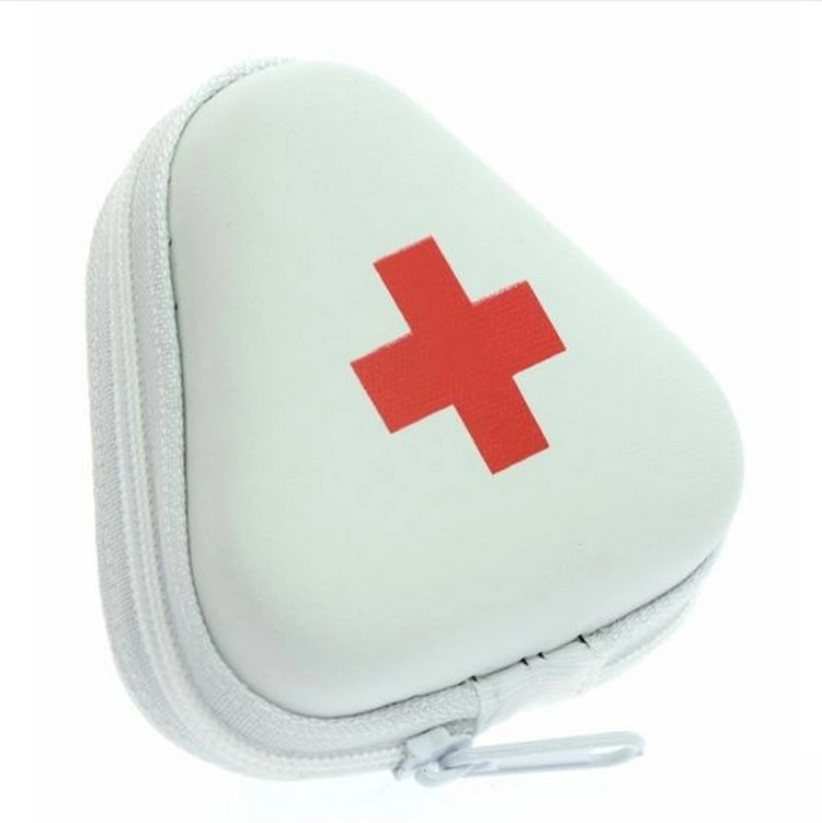 Wholesale Waterproof Portable Triangular Hard Shell Carrying Small Carrier Storage Travel PU EVA Case for First Aid Kit