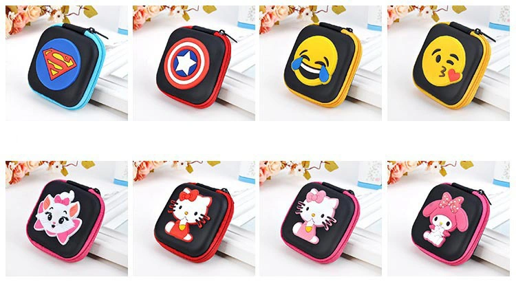 Fashion Cartoon Gift Earphone Bluetooth Coin Storage Case