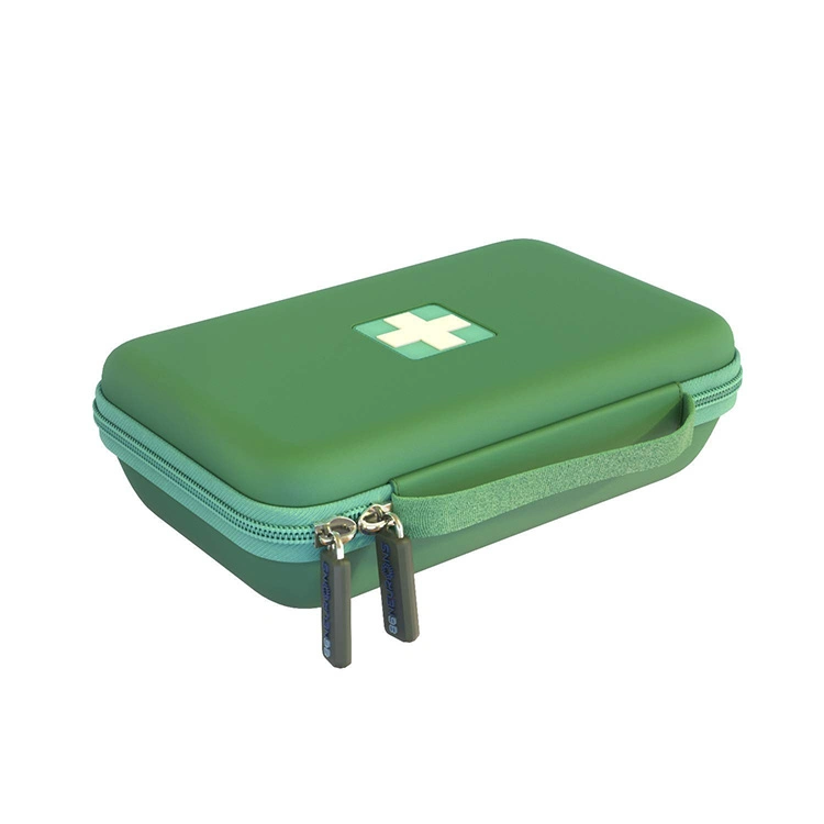 Custom Logo Hard Shell Green Portable Waterproof EVA Hard Shell Medical Appliance Storage Case