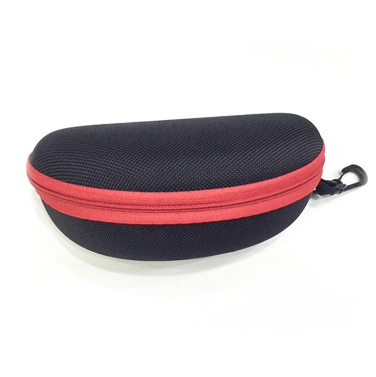 Custom Black Hard Shell Waterproof Portable Protective EVA Eyeglass Cases/Sunglasses Case with Hook