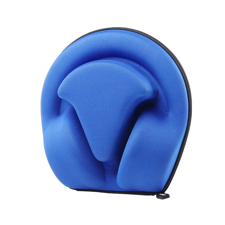 New Product 3D Blue Waterproof Portable Travel Carrying Customized Hard EVA Bag Headphone Pouch Case