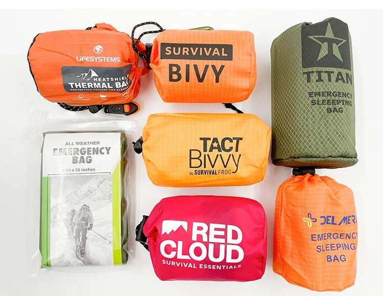 Hot Selling Factory OEM First Aid Emergency Sleeping Camping Outdoor Bag with Drawstring Waterproof