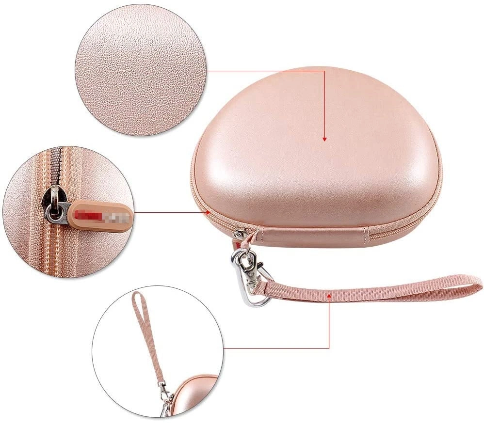 Custom Pink EVA Hard Shell Shockproof Portable Headphone Case