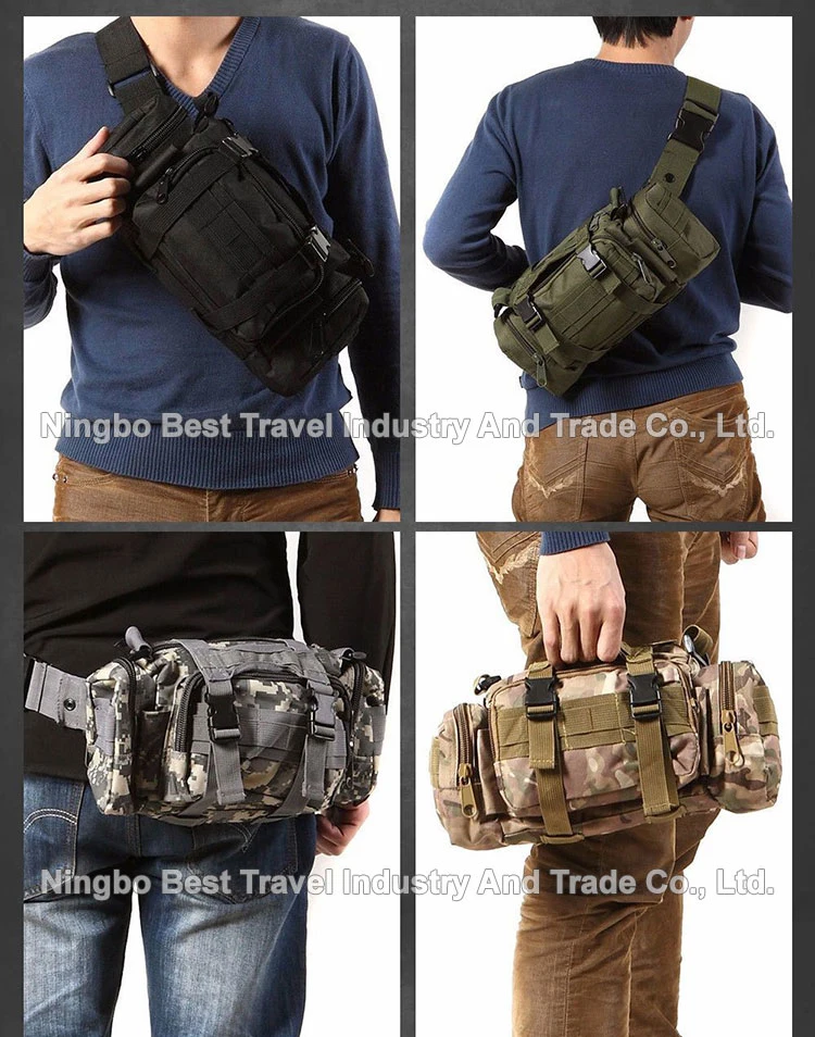 Military Style Custom Logo Outdoor Waterproof Molle Shoulder Bag Sling Messenger Bag Military Tactical Medical First Aid Waist Bag