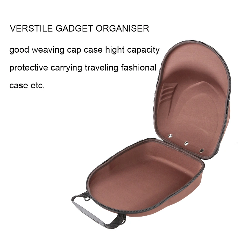 Customized Waterproof EVA Travel Case Portable Baseball Hat Storage Boxes Carrying EVA Cap Carrier Travel Case Bag Baseball Cap Case Pack for New Era