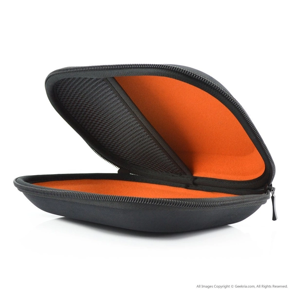 Popular Round Design with Colored Lining EVA Headphone Carry Bag Case (FRT2-351)