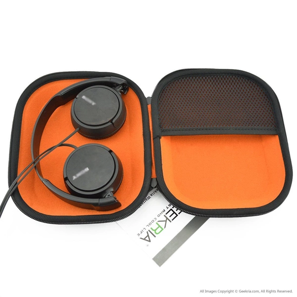 Popular Round Design with Colored Lining EVA Headphone Carry Bag Case (FRT2-351)