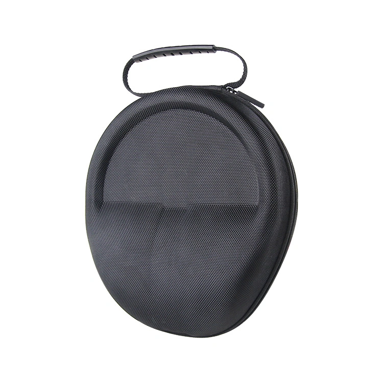 Factory Sale at Low Price Large Waterproof Portable Hard Shell Travel Carrying Earphone Storage EVA Headphones Case with Handle