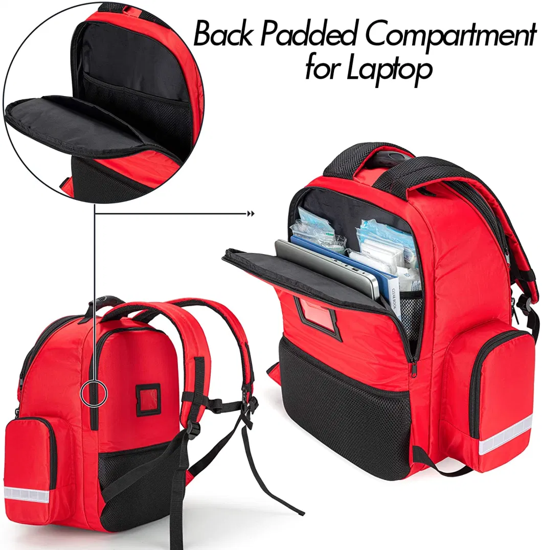 Custom Portable Outdoor Waterproof Home Emergency Survival Aid Backpack First Aid Bag