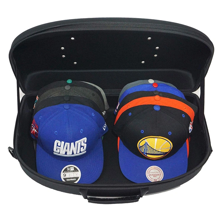 Custom Black Large Waterproof Travel Outdoor Carrying Hat Carrier Case Portable Case for Caps Durable Snapback Hat Carrier