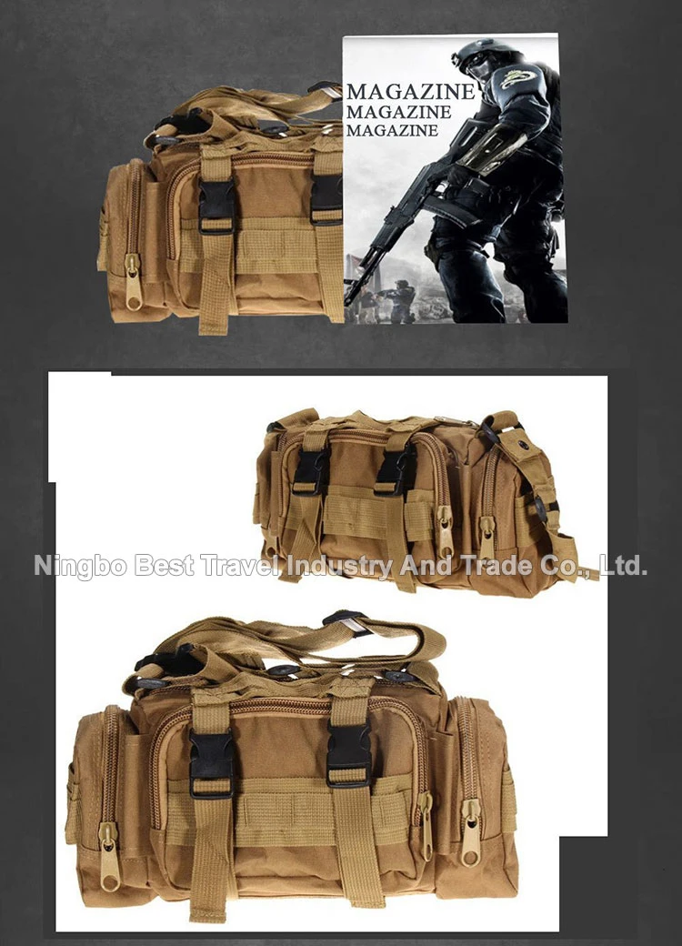 Best Sale Men Outdoor Waterproof Molle Shoulder Bag Sling Messenger Bag Tactical First Aid Waist Bag