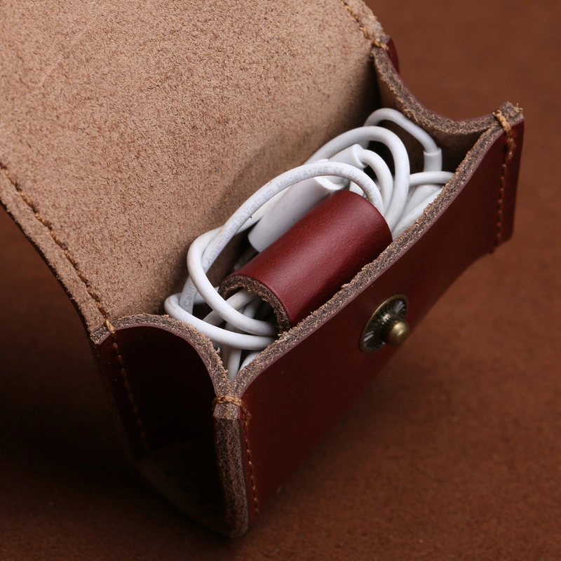 Ea085 Earphone Organizer Designer PRO Airpod Carrying Waterproof Small Protective Bluetooth Travel for Custom Headphone Case Leather