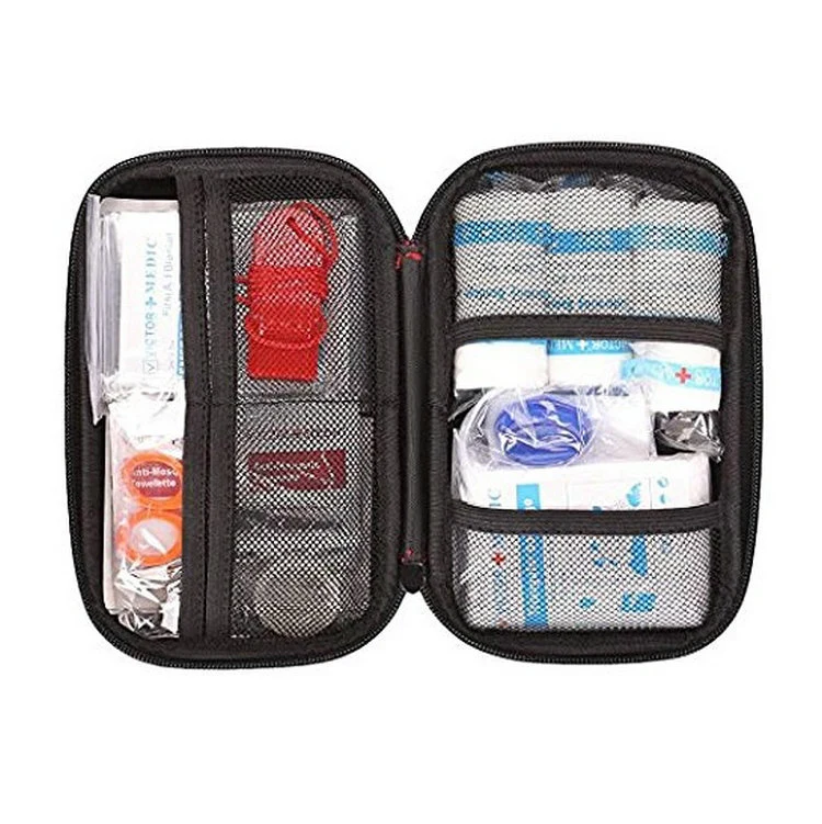 Custom Waterproof Portable Hard Shell Carrrying Red Medical Defibrillator Carrying Cases, Emergency Travel EVA First Aid Case