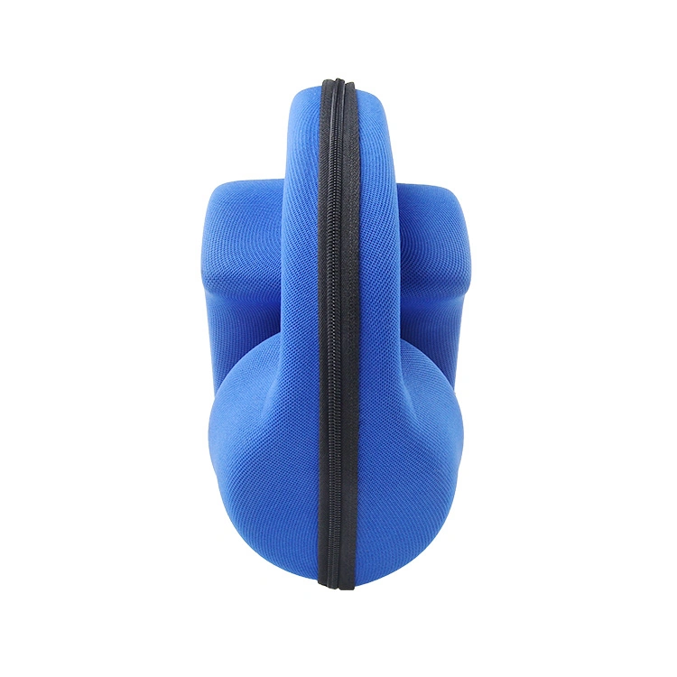 New Product 3D Blue Waterproof Portable Travel Carrying Customized Hard EVA Bag Headphone Pouch Case