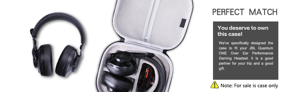 Hard EVA Case Pouch for Jbl Quantum Wired Over Ear Gaming Headphones Storage Bag