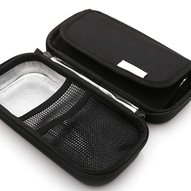 Custom Mould Hard Shell Waterproof Portable EVA Insulin Cooler Case with Aluminum Foil Lining