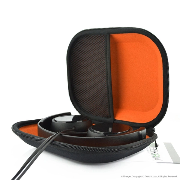 Popular Round Design with Colored Lining EVA Headphone Carry Bag Case (FRT2-351)