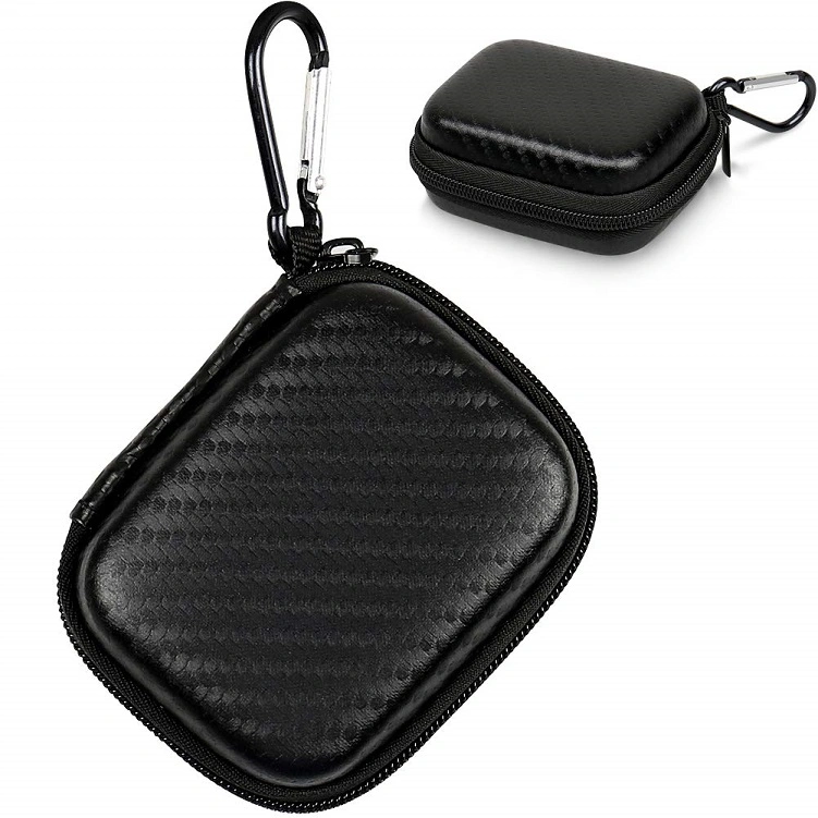 Carrying Waterproof Hard Protective Mini EVA Case for Wireless Headphone with Carabiner