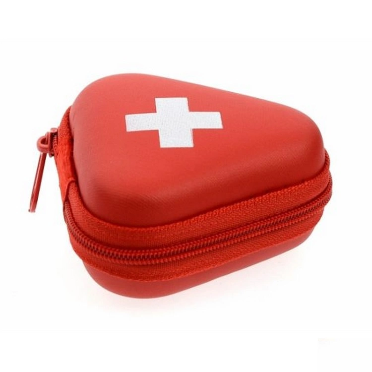 Wholesale Waterproof Portable Triangular Hard Shell Carrying Small Carrier Storage Travel PU EVA Case for First Aid Kit