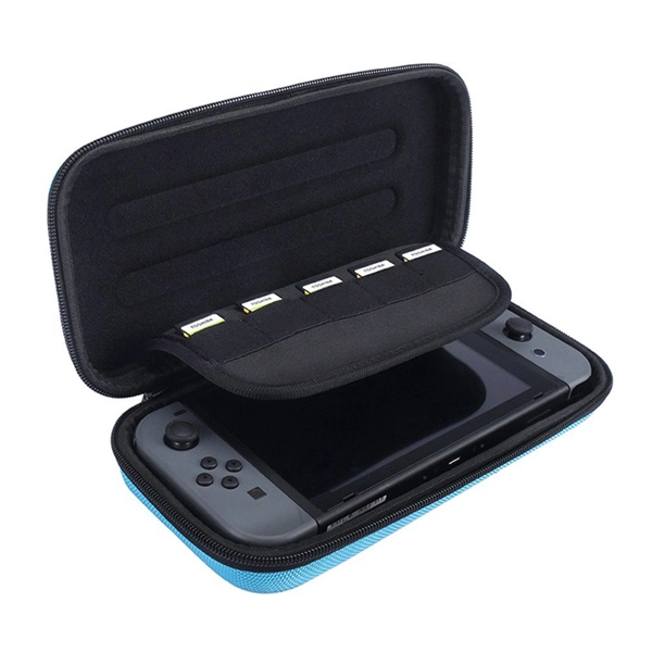 Blue Embossed Pattern Handbags EVA Carry Bag Case for Nintendo Switch (FRT2-407)